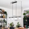 Gastor Suspension, Boule lumineuse, Suspension Blanc, 4 lumières