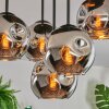 Ripoll Plafonnier, Boule lumineuse Chrome, Fumé, 5 lumières