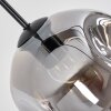 Ripoll Suspension, Boule lumineuse, Suspension Ambre, Fumé, 8 lumières