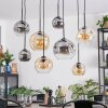 Ripoll Suspension, Boule lumineuse, Suspension Ambre, Clair, Fumé, 8 lumières