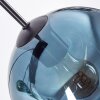 Ripoll Suspension, Boule lumineuse, Suspension Bleu, Vert, Cuivré, 8 lumières