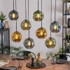 Ripoll Suspension, Boule lumineuse, Suspension Bleu, Or, Vert, 8 lumières