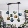 Ripoll Suspension, Boule lumineuse, Suspension Bleu, Or, Vert, 8 lumières