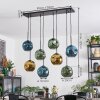 Ripoll Suspension, Boule lumineuse, Suspension Bleu, Or, Vert, 8 lumières