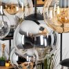 Gastor Suspension, Boule lumineuse, Suspension Ambre, Chrome, Clair, Fumé, 8 lumières