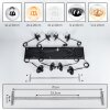 Gastor Suspension, Boule lumineuse, Suspension Ambre, Chrome, Clair, Fumé, 8 lumières