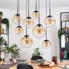 Gastor Suspension, Boule lumineuse, Suspension Ambre, Clair, 8 lumières