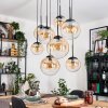 Gastor Suspension, Boule lumineuse, Suspension Ambre, Clair, 8 lumières