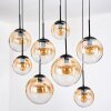 Gastor Suspension, Boule lumineuse, Suspension Ambre, Clair, 8 lumières