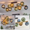 Koyoto Plafonnier, Boule lumineuse Or, Noir, 10 lumières