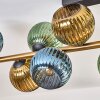 Koyoto Plafonnier, Boule lumineuse Or, Noir, 10 lumières
