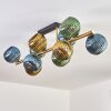 Koyoto Plafonnier, Boule lumineuse Or, Noir, 10 lumières