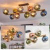 Koyoto Plafonnier, Boule lumineuse Or, Noir, 10 lumières