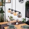 Gastor Suspension, Boule lumineuse, Suspension Ambre, Fumé, 4 lumières