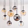 Gastor Suspension, Boule lumineuse, Suspension Ambre, Clair, Fumé, 8 lumières
