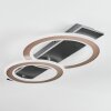 Lidor Plafonnier LED Noir, 1 lumière