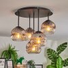 Ripoll Plafonnier, Boule lumineuse Chrome, Clair, Fumé, 5 lumières