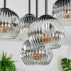 Ripoll Plafonnier, Boule lumineuse Chrome, Clair, Fumé, 5 lumières