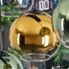 Koyoto Suspension, Boule lumineuse, Suspension Bleu, Or, Vert, Clair, 8 lumières