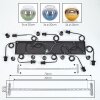 Koyoto Suspension, Boule lumineuse, Suspension Bleu, Or, Vert, Clair, 8 lumières