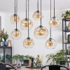 Ripoll Suspension, Boule lumineuse, Suspension Ambre, Clair, 8 lumières