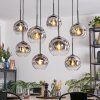 Ripoll Suspension, Boule lumineuse, Suspension Clair, Fumé, 8 lumières