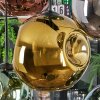 Ripoll Suspension, Boule lumineuse, Suspension Bleu, Chrome, Or, Vert, Cuivré, Fumé, 8 lumières