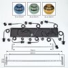 Koyoto Suspension, Boule lumineuse, Suspension Bleu, Or, Vert, 8 lumières