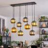 Koyoto Suspension, Boule lumineuse, Suspension Bleu, Or, Vert, 8 lumières