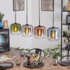Lauden Suspension, Suspension Bleu, Vert, Clair, Cuivré, Fumé, 4 lumières