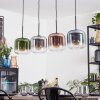 Lauden Suspension, Suspension Bleu, Vert, Clair, Cuivré, Fumé, 4 lumières