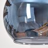 Koyoto Suspension, Boule lumineuse, Suspension Écru, Noir, 5 lumières