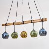 Koyoto Suspension, Boule lumineuse, Suspension Écru, Noir, 5 lumières