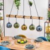 Koyoto Suspension, Boule lumineuse, Suspension Écru, Noir, 5 lumières