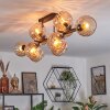 Koyoto Plafonnier, Boule lumineuse Ambre, 10 lumières