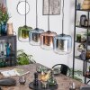 Lauden Suspension, Suspension Bleu, Vert, Clair, Cuivré, 4 lumières