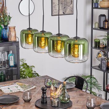 Lauden Suspension, Suspension Vert, Clair, 4 lumières