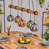 Koyoto Suspension, Boule lumineuse, Suspension Écru, Noir, 5 lumières