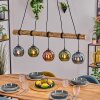 Koyoto Suspension, Boule lumineuse, Suspension Écru, Noir, 5 lumières