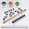 Koyoto Suspension, Boule lumineuse, Suspension Écru, Noir, 5 lumières