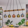 Koyoto Suspension, Boule lumineuse, Suspension Écru, Noir, 5 lumières