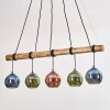 Koyoto Suspension, Boule lumineuse, Suspension Écru, Noir, 5 lumières
