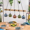 Koyoto Suspension, Boule lumineuse, Suspension Écru, Noir, 5 lumières