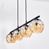 Ripoll Suspension, Boule lumineuse, Suspension Ambre, 4 lumières