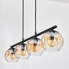 Ripoll Suspension, Boule lumineuse, Suspension Ambre, Clair, 4 lumières