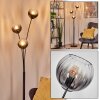 Koyoto Boule lumineuse, Lampadaire Clair, Fumé, 3 lumières