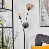 Koyoto Boule lumineuse, Lampadaire Ambre, Clair, Fumé, 3 lumières
