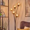 Koyoto Boule lumineuse, Lampadaire Ambre, Clair, 5 lumières