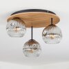 Ripoll Plafonnier, Boule lumineuse Écru, Noir, 3 lumières