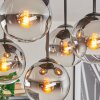Gastor Plafonnier, Boule lumineuse Chrome, Clair, Fumé, 5 lumières